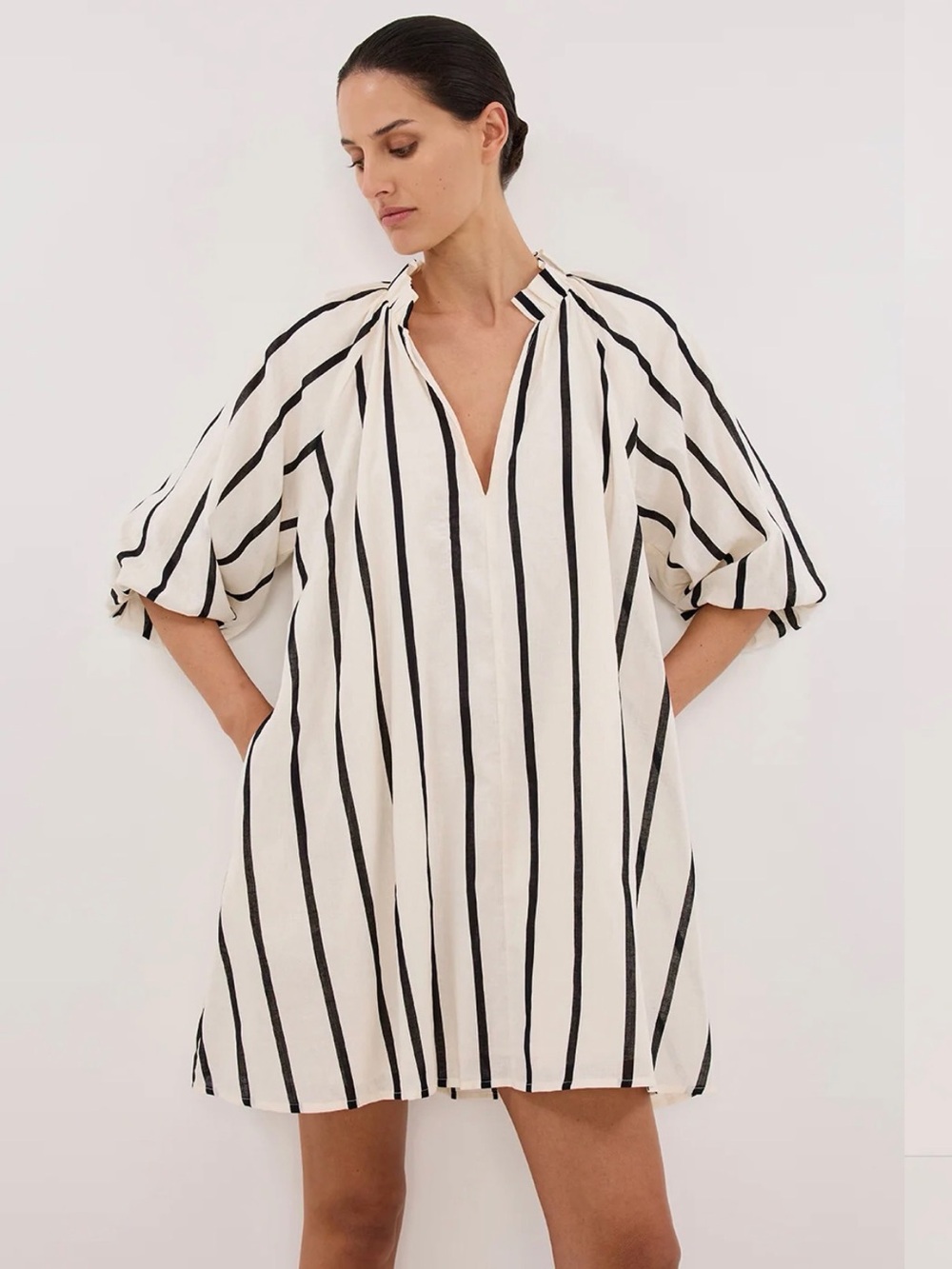DISSH Elliot Cream Stripe Dress